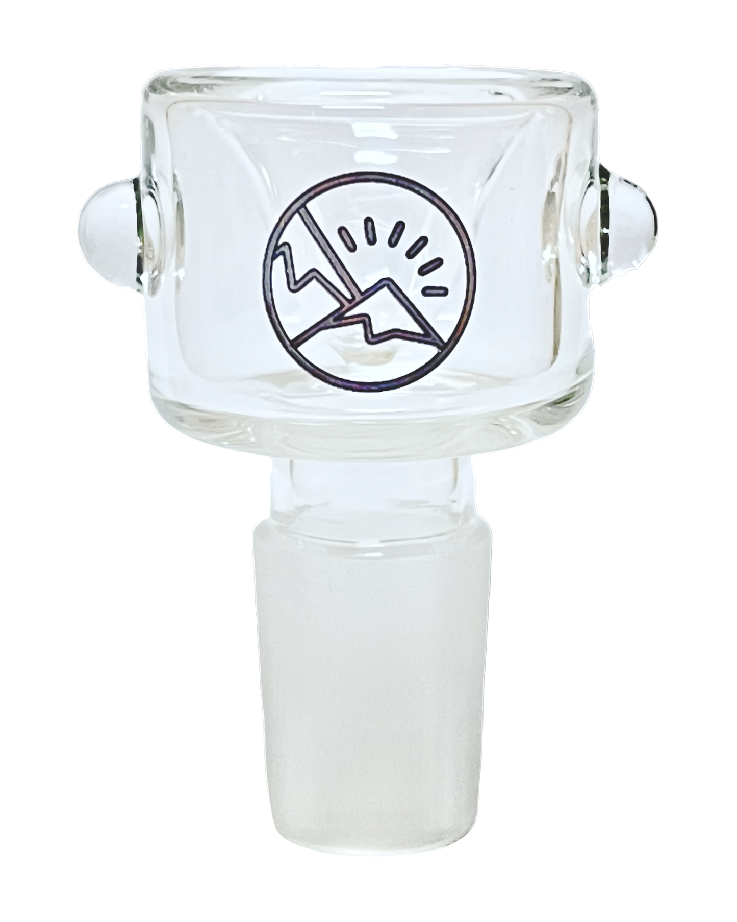 An 18mm Oro Glass Company Clear Slide Bowl.