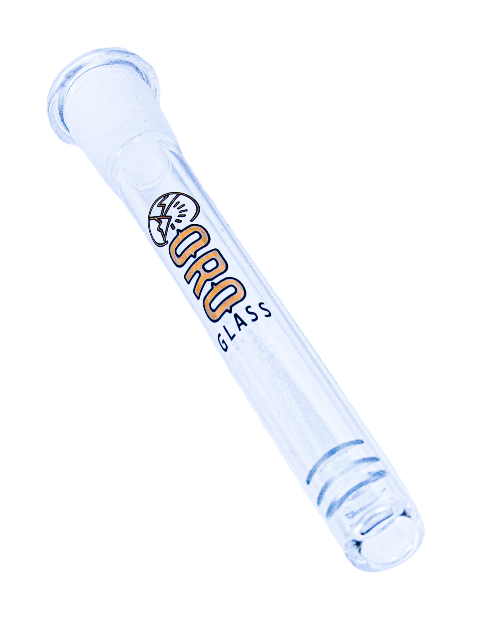 An Oro Glass Company 4.5-inch 18mm to 14mm Diffused Downstem.
