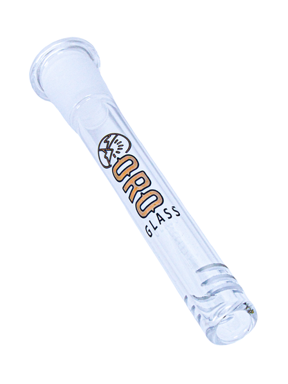 An Oro Glass Company 4-inch 18mm to 14mm Diffused Downstem.