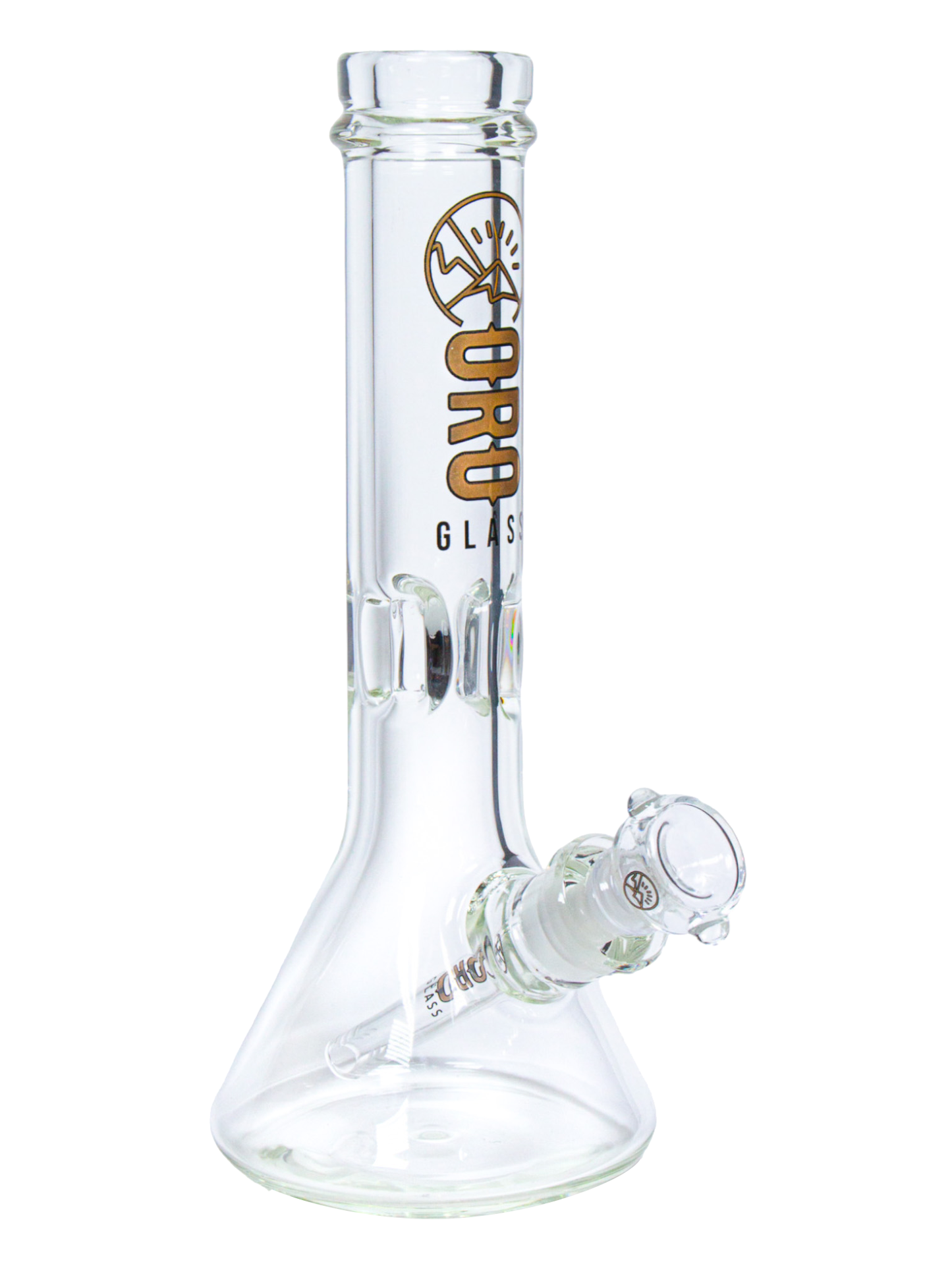 An Oro Glass Company 12 Karat Thick Beaker Water Pipe.