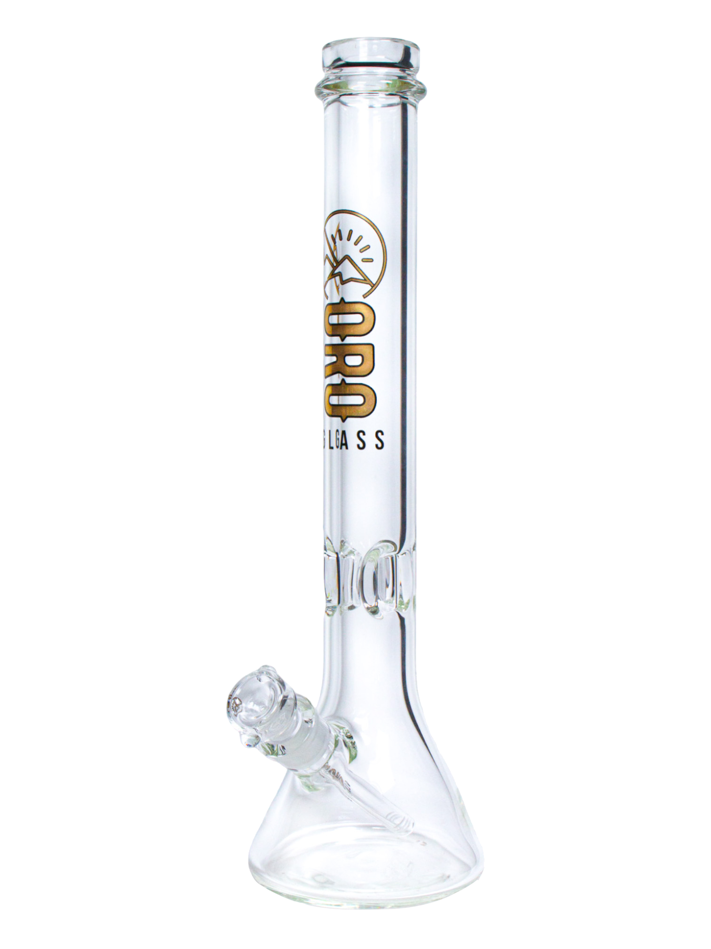 An Oro Glass Company 18 Karat Thick Beaker Water Pipe.